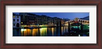 Framed Grand Canal and Rialto Bridge Venice Italy