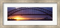 Framed Sydney Harbor Bridge, Sydney, New South Wales, United Kingdom, Australia
