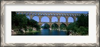 Framed Pont du Gard Roman Aqueduct Provence France