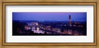 Framed Arno River Florence Italy