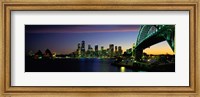 Framed Sydney Australia at dusk