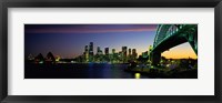Framed Sydney Australia at dusk