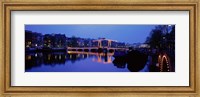 Framed Bridge at night, Amsterdam Netherlands