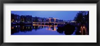 Framed Bridge at night, Amsterdam Netherlands