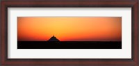 Framed Sunset at Mont Saint Michel Normandy France