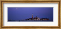 Framed Moon over San Giorgio Maggiore Church Venice Italy