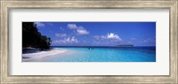 Framed Tropical Beach Ihru Maldives