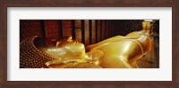 Framed Thailand, Bangkok, Wat Po, Reclining Buddha