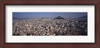 Framed View Of Licabetus Hill and City, Athens, Greece