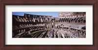 Framed High angle view of tourists in an amphitheater, Colosseum, Rome, Italy