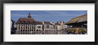 Framed Buildings on the waterfront, Lucerne, Switzerland