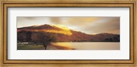 Framed Sunlight On Mountain Range, Ullswater, Lake District, Great Britain, United Kingdom