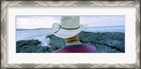 Framed Man with Straw Hat Galapagos Islands Ecuador