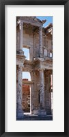 Framed Turkey, Ephesus, facade of library ruins