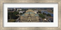Framed High Angle View Of An Opera House, Semper Opera House, Dresden, Germany