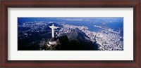 Framed View of Christ the Redeemer and Rio De Janeiro, Brazil
