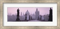 Framed Charles Bridge And Spires Of Old Town, Prague, Czech Republic