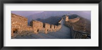 Framed High angle view of the Great Wall Of China, Mutianyu, China