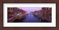 Framed Buildings along a canal, Cannaregio Canal, Venice, Italy