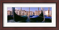 Framed Close-Up of Gondolas, Grand Canal, Venice, Italy
