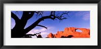 Framed Skyline Arch, Arches National Park, Utah, USA