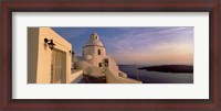 Framed Buildings at the waterfront, Santorini, Cyclades Islands, Greece