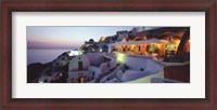 Framed Terrace overlooking the Caldera, Santorini, Greece