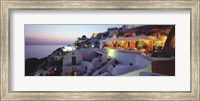 Framed Terrace overlooking the Caldera, Santorini, Greece