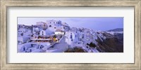 Framed White washed buildings, Santorini, Greece