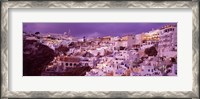 Framed Buildings along the Cliff, Santorini, Greece