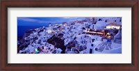 Framed Santorini at Dusk, Greece