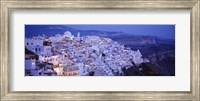 Framed High angle view of buildings, Santorini, Cyclades Islands, Greece