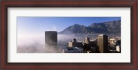 Framed Cape Town and Table Mountain Through the Fog, South Africa