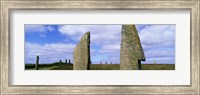 Framed Close up of 2 pillars in the Ring Of Brodgar, Orkney Islands, Scotland, United Kingdom