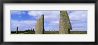 Framed Close up of 2 pillars in the Ring Of Brodgar, Orkney Islands, Scotland, United Kingdom