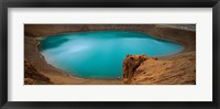 Framed Lake On The Volcano, Blue Lake, Viti Crater, Iceland