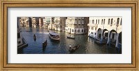 Framed Gondolas in the Canal, Venice, Italy