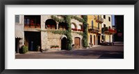 Framed Houses at a road side, Torri Del Benaco, Italy