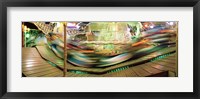 Framed Carousel in motion, Amusement Park, Stuttgart, Germany