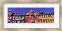 Framed Low Angle View Of Houses, Nyhavn, Copenhagen, Denmark