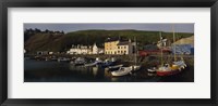 Framed Boats Moored At The Dock, Stonehaven, Scotland, United Kingdom