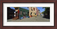 Framed Multi-Colored Buildings In A City, La Boca, Buenos Aires, Argentina
