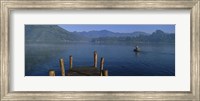 Framed Pier On A Lake, Santiago, Lake Atitlan, Guatemala