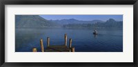 Framed Pier On A Lake, Santiago, Lake Atitlan, Guatemala