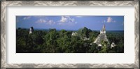 Framed High Angle View Of An Old Temple, Tikal, Guatemala