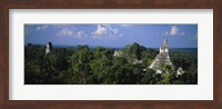 Framed High Angle View Of An Old Temple, Tikal, Guatemala