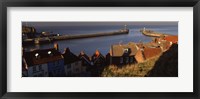 Framed Buildings On The Waterfront, Whitby Harbour, North Yorkshire, England, United Kingdom