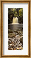 Framed Waterfall In A Forest, Thomason Foss, Goathland, North Yorkshire, England, United Kingdom