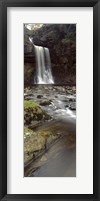 Framed Water Falling From Rocks, River Twiss, Thornton Force, Ingeleton, North Yorkshire, England, United Kingdom