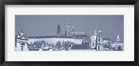 Framed Buildings In A City, Hradcany Castle, St. Nicholas Church, Prague, Czech Republic